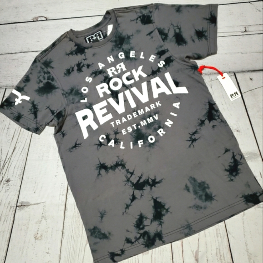 ♠️Rock Revival Graphic Tie Dye T♠️
